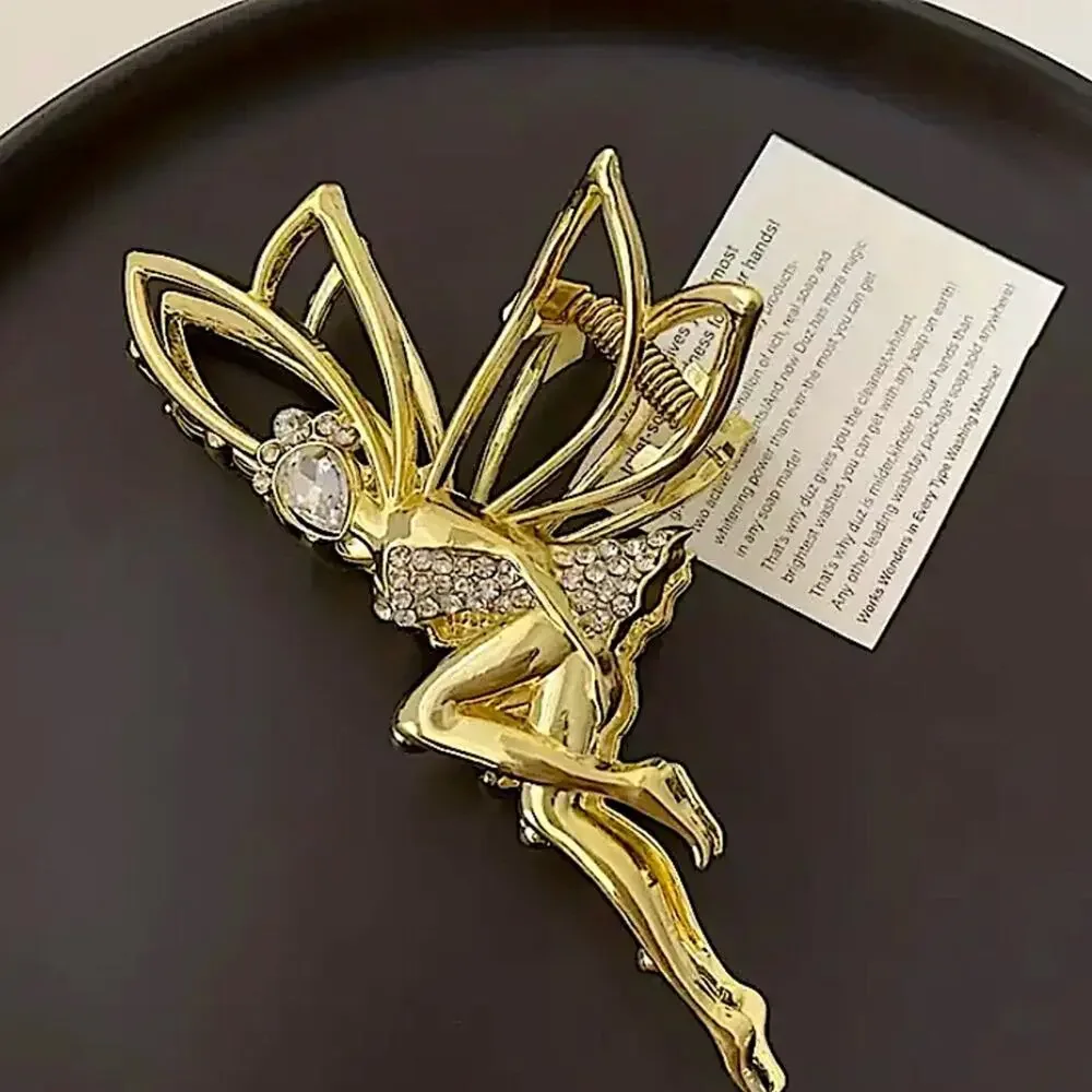 Gold Fairy Rhinestone Hair Claw Hair Accessory